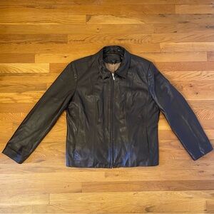 Jaclyn Smith Women's Black Leather Jacket